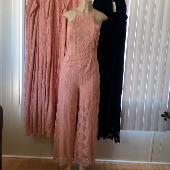 Pants - Jumpsuit lace pants